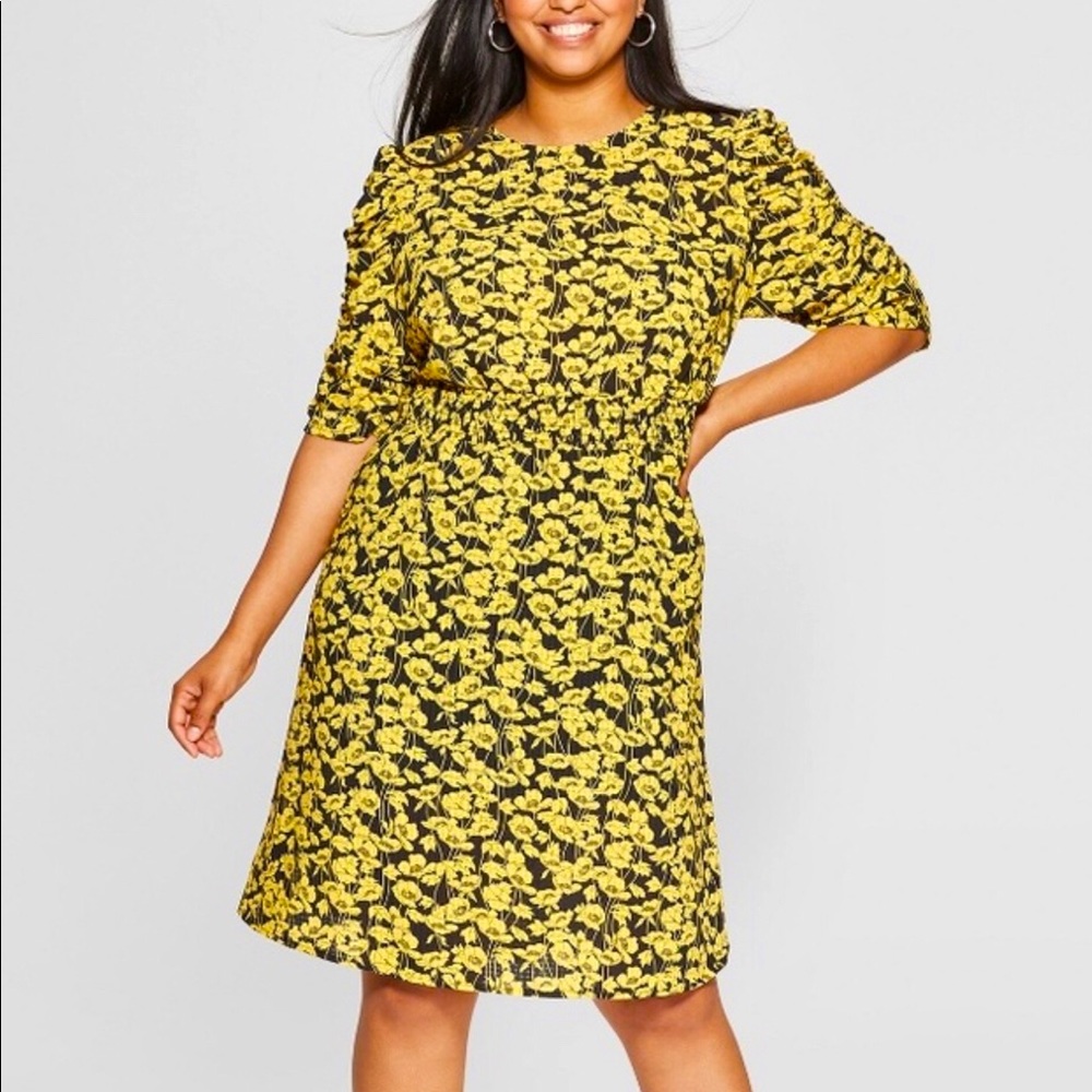 Who What Where hello and black poppy dress